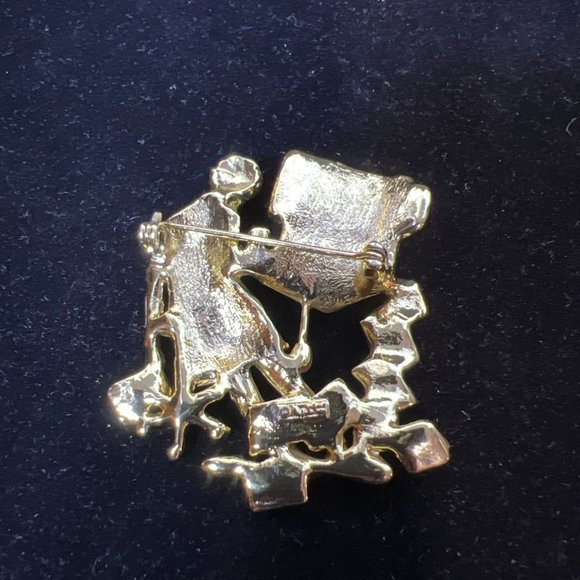 Danecraft Gold Tone TGIF Brooch (4100) - Picture 4 of 5